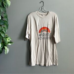 Radiate Positivity Beige T-Shirt